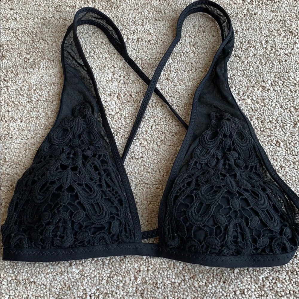 BECCA Black Lace Bikini Top